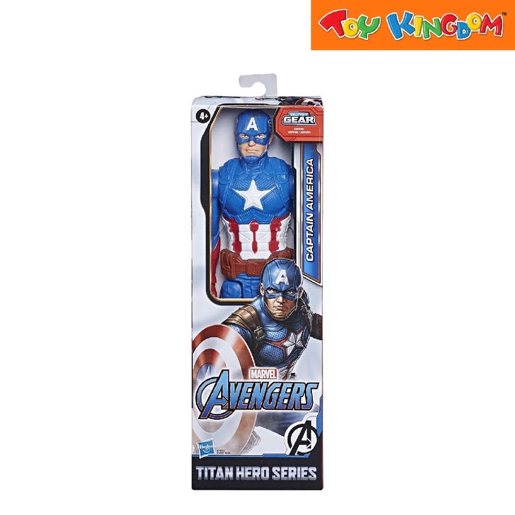 Marvel Avengers Titan Hero Series Blast Gear Captain America 12 inch ...