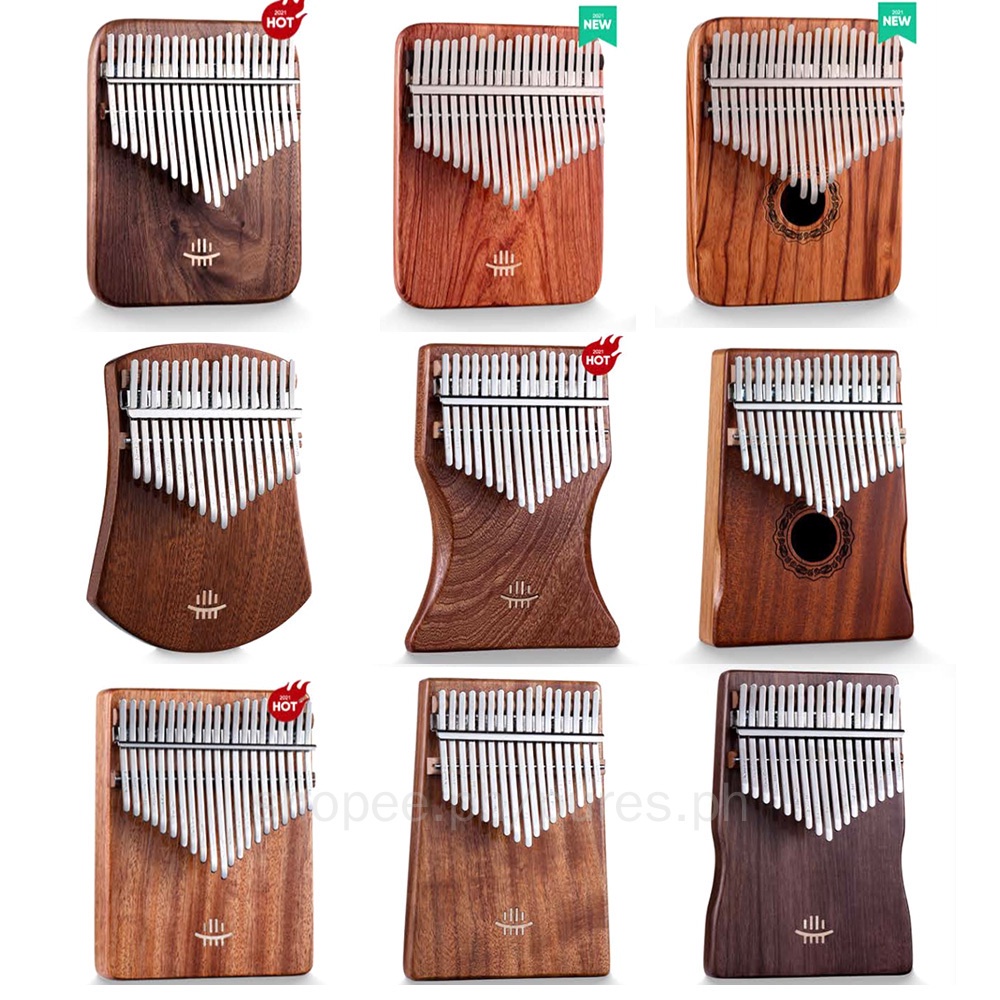 Hluru Kalimba Collection 17 And 21keys Solid Wood Finger Thumb Piano ...