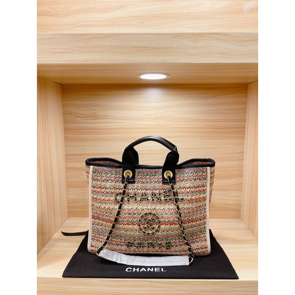 Original Chanel Straw Beach Bags Tote Bags Shopper Bags Shoulder Bags For  Women Bags