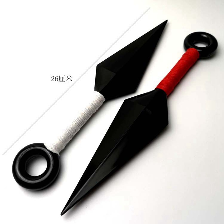 Bandai Model 26cm Anime Naruto Figures Kunai Kakashi Weapon Uzumaki Throwing Prop Cartoon 6968