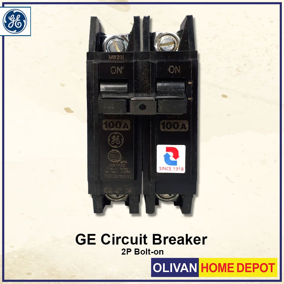 GE Original Circuit Breaker Bolt On Type 2 Pole 100, 15 , 20, 30, 40