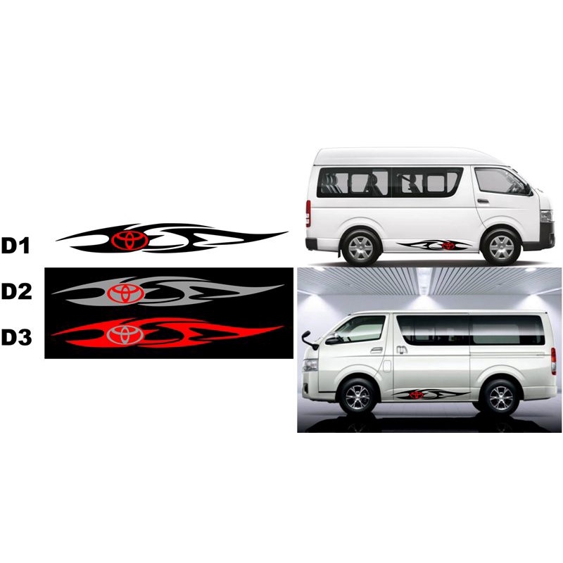 Toyota Hiace/Grandia/Commuter Tribal Sticker Design | Shopee Philippines