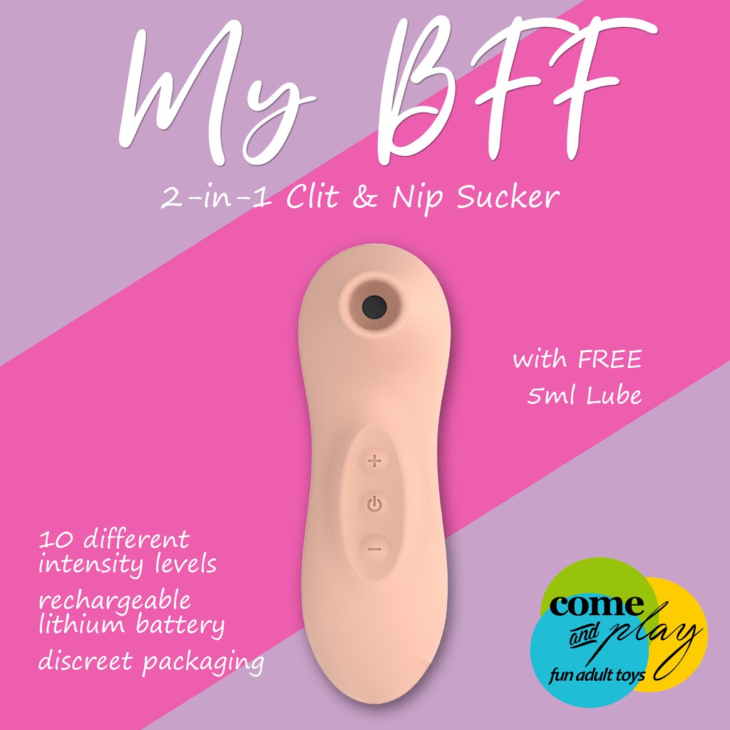 My BFF" Clitors and Nipple Sucking Vibrator, Adult Sex Toy for Women (Skin  Pink) | Shopee Philippines