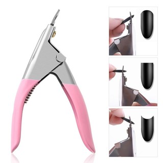 Manicure Tips Cutter Acrylic Nail Scissors False Nail Clipper U Edge Nail  Art