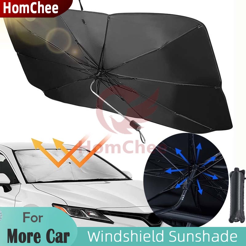 HomChee Car Front Window Sun Visor Heat Protection Large Foldable Sun