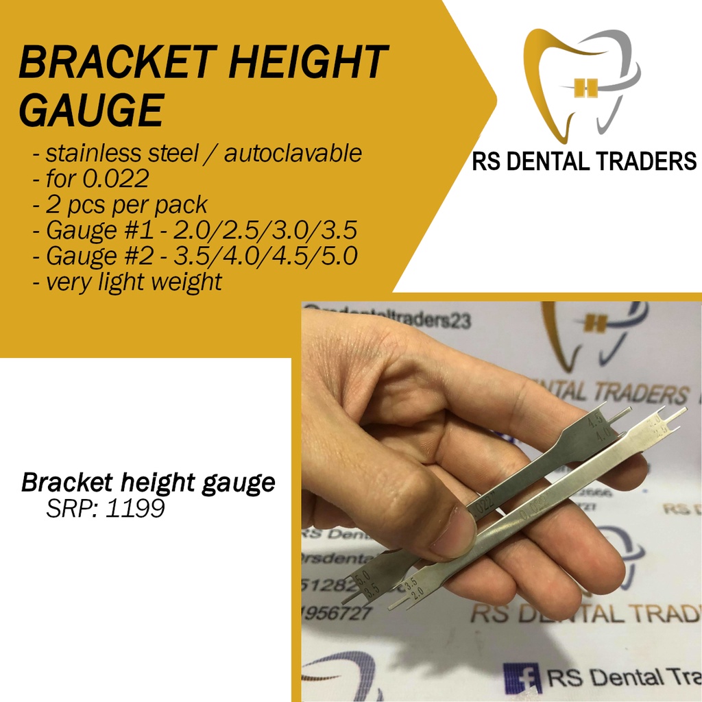 Bracket Height Gauge or Bracket Positioning Gauge stainless steel