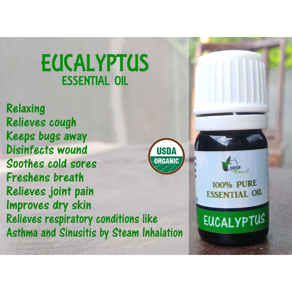 Eucalyptus Essential Oil for nasal congestion, asthma, tick repellant