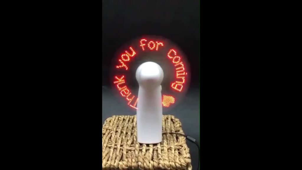 Customize Mini LED message Fan (souvenirs/giveaways/advertisement ...