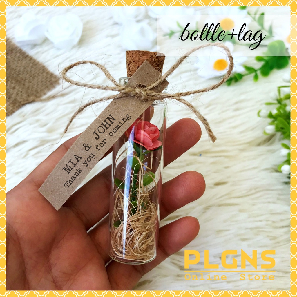 Souvenir Cork Bottle for wedding Baptism Christening birthday debut