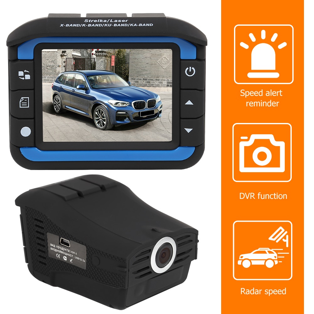 GPS detector Auto radardetector Engels Russische stem alert voertuig anti radar detector gemakkelijk installatie persoonlijke auto-elementen radar detector