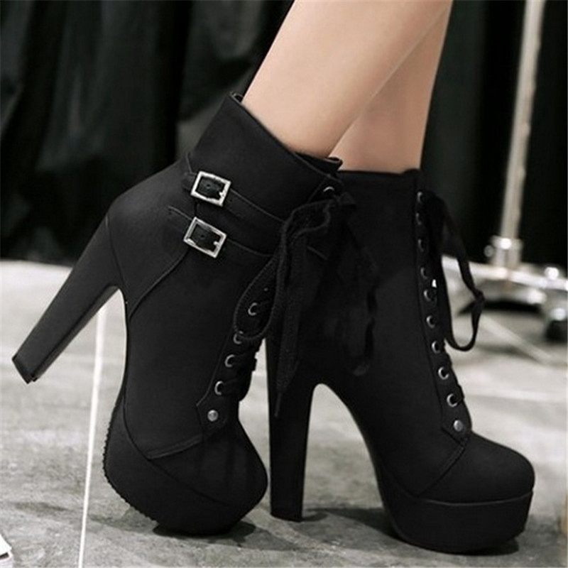 High heel short boots hotsell