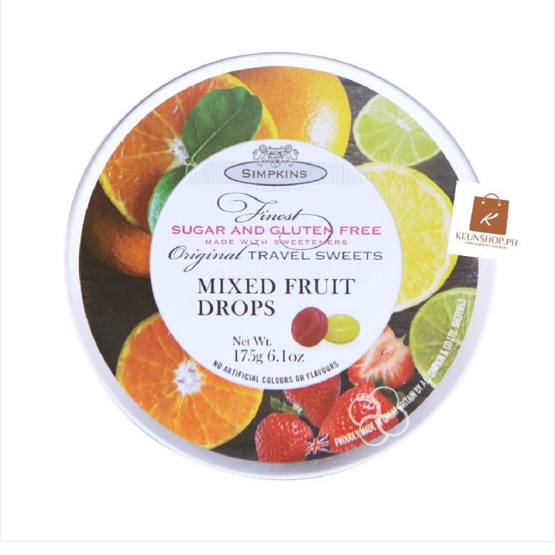 Simpkins Sugar & Gluten Free Mixed Fruit Drops 175g Shopee Philippines