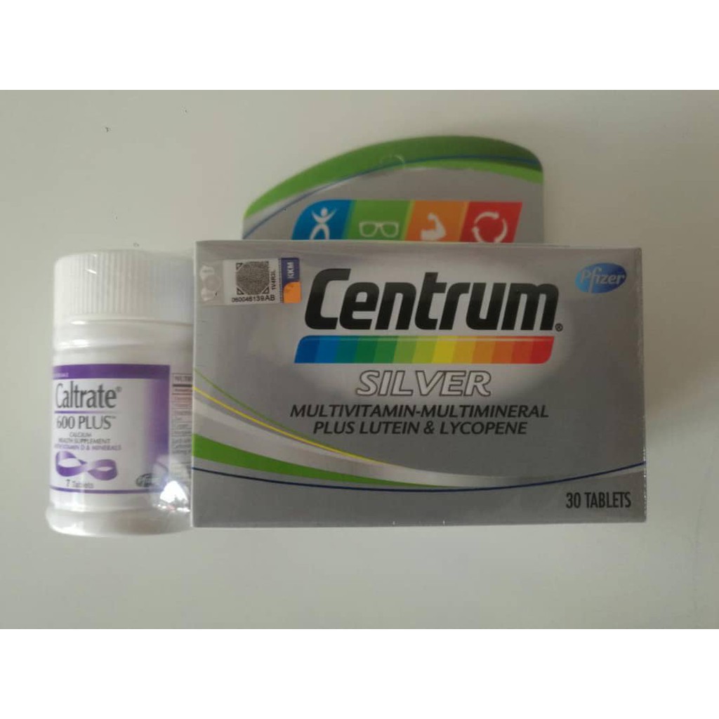 Centrum Silver MultivitaminMultimineral Plus Lutein & Lycopene 30's