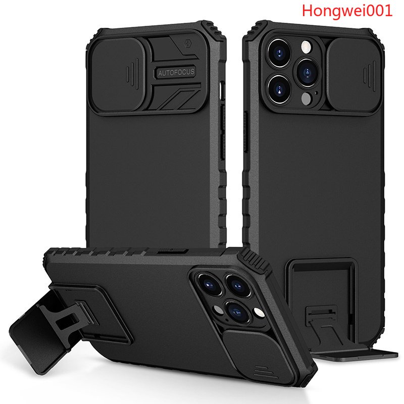 Stand Cover For Phone 14 Pro Max 14 MAX Shockproof Case Push Pull ...