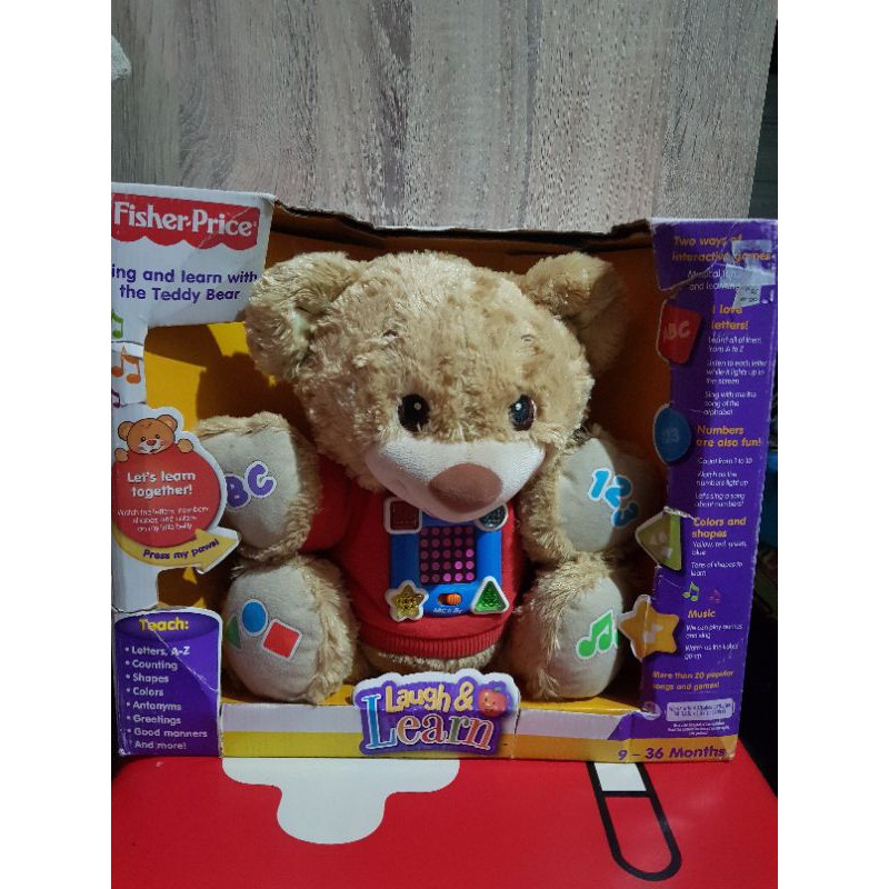 Fisher price learn and cheap sing teddy