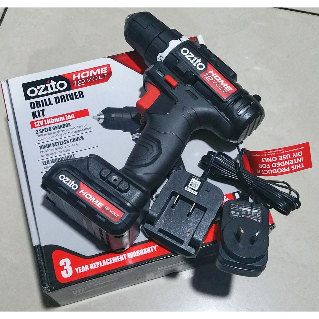 Ozito cordless drill online driver 12v