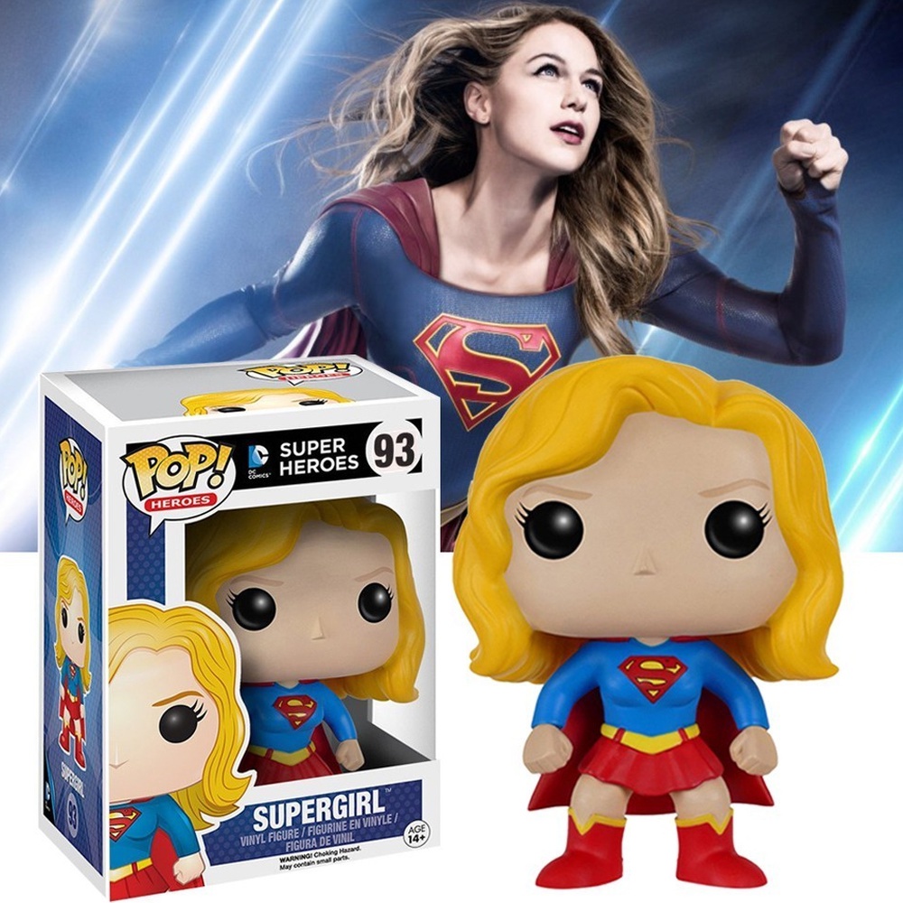 Funko POP 93 Heroes Supergirl Action Figure Model Dolls Design Toys