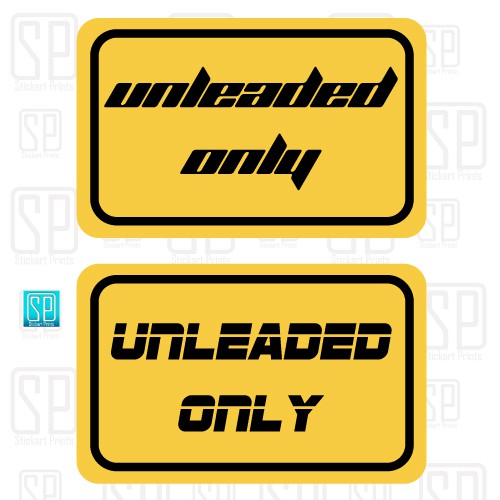 Unleaded Sticker - Vinyl Sticker for Car Gas Tank | Shopee Philippines