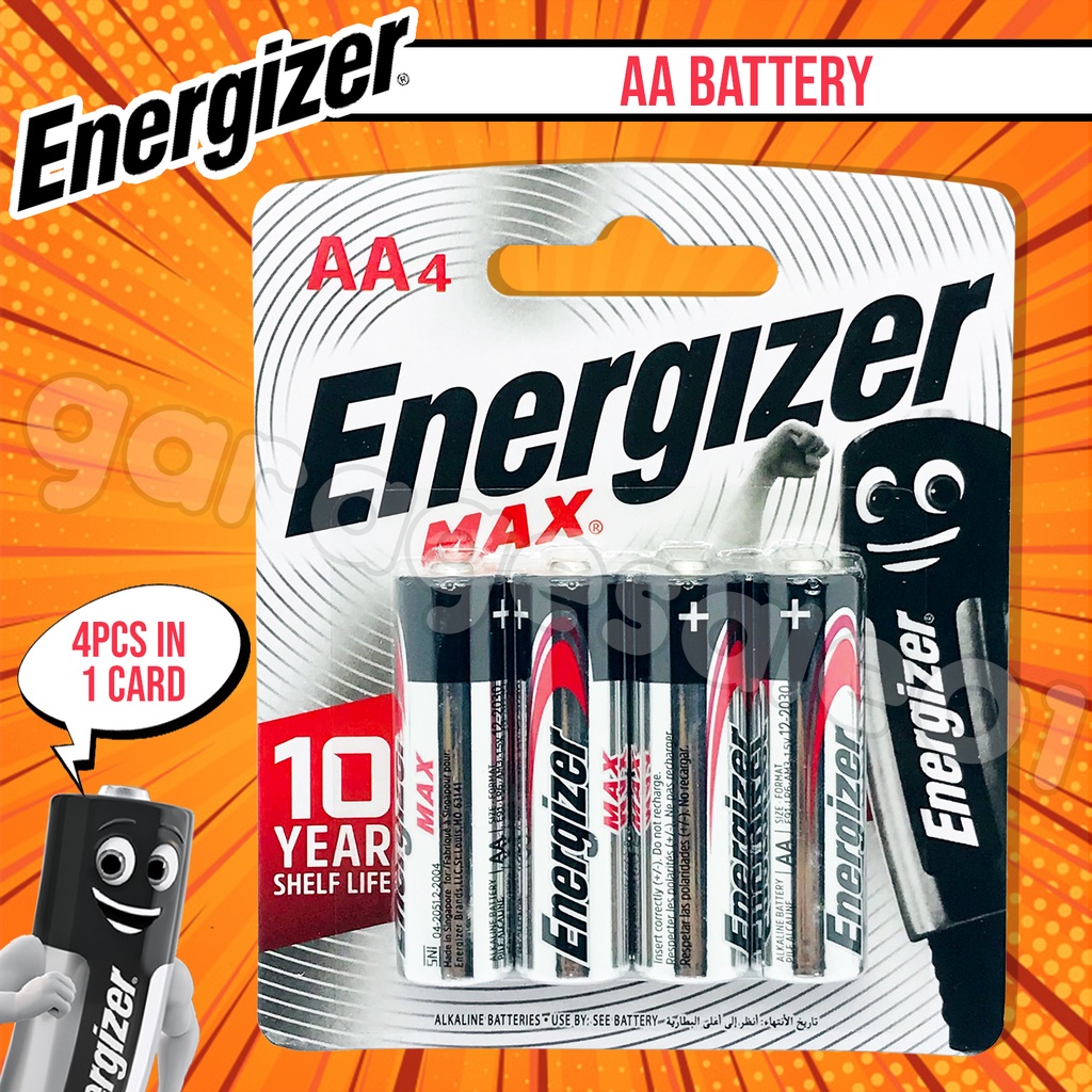 AA ENERGIZER MAX BATTERY 4 IN 1 PACK Shopee Philippines