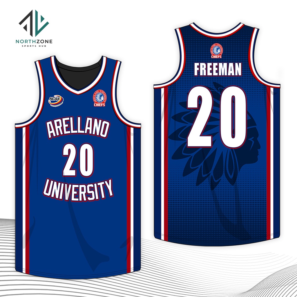 Au Arellano University Ncaa Full Sublimated Basketball Jersey (top 