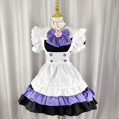 Cuteighteen Lolita Juniors Abiti Kawaii Coniglietto Stampa Stile Giapponese Principessa Anime Cosplay Party Cute Teen Dress Costume, Blu, taglia unica