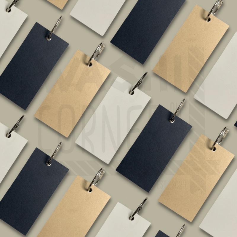 Minimalist Metal Ring Mini Blank Paper Memo Pad (with RINGS and NO ...