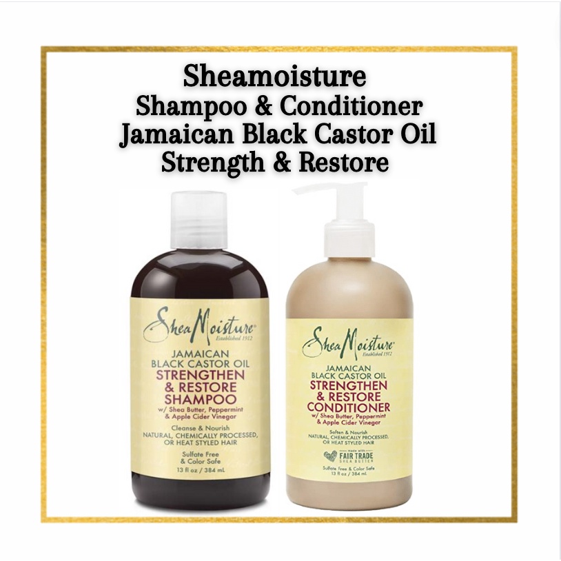 SheaMoisture Jamaican Black Castor Oil Strengthen & Restore Shampoo ...