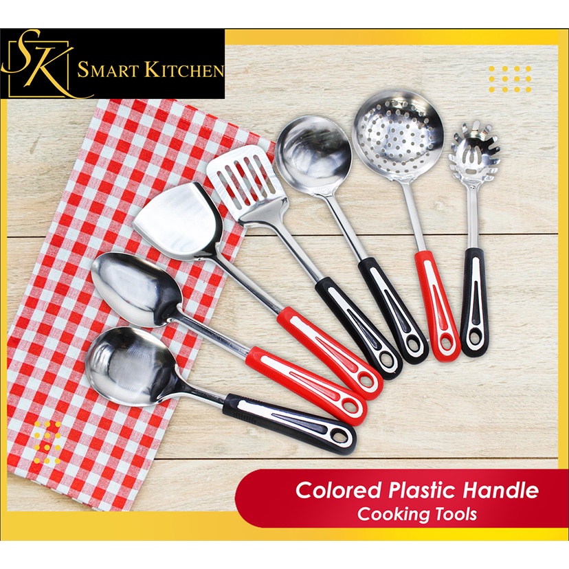 Colored Plastic Handle Cooking Utensils( Random Color) Shopee Philippines