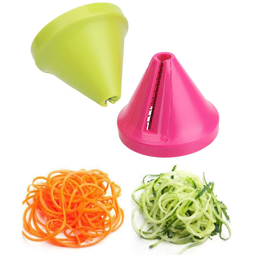 Kitchen Gadget Funnel Vegetable Radish Cutter Shred Spiral Device 