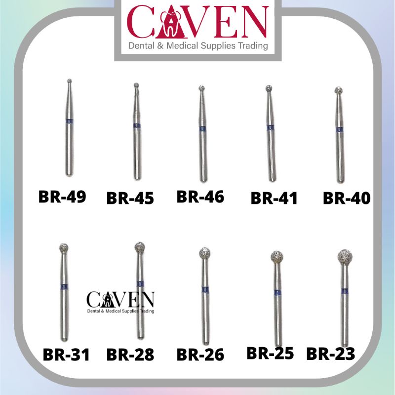 Dental Round Burs Diamond Bur High Speed ISO CE SOLD PER PIECE Shopee