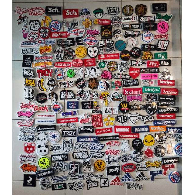 DISTRO STICKERS RANDOM BRAND STICKERS | Shopee Philippines