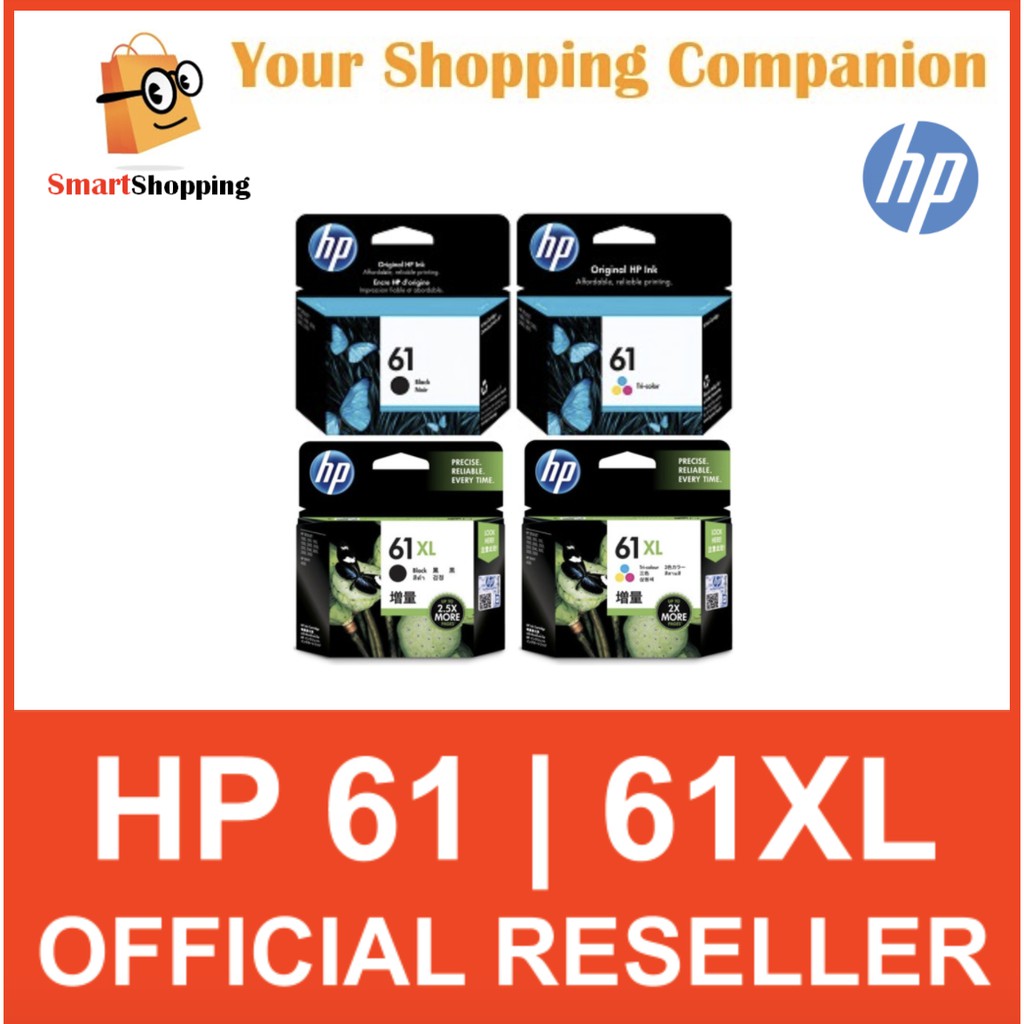 (Original) HP 61 | 61XL Black Color Ink Catridges 61 XL Original Tri ...
