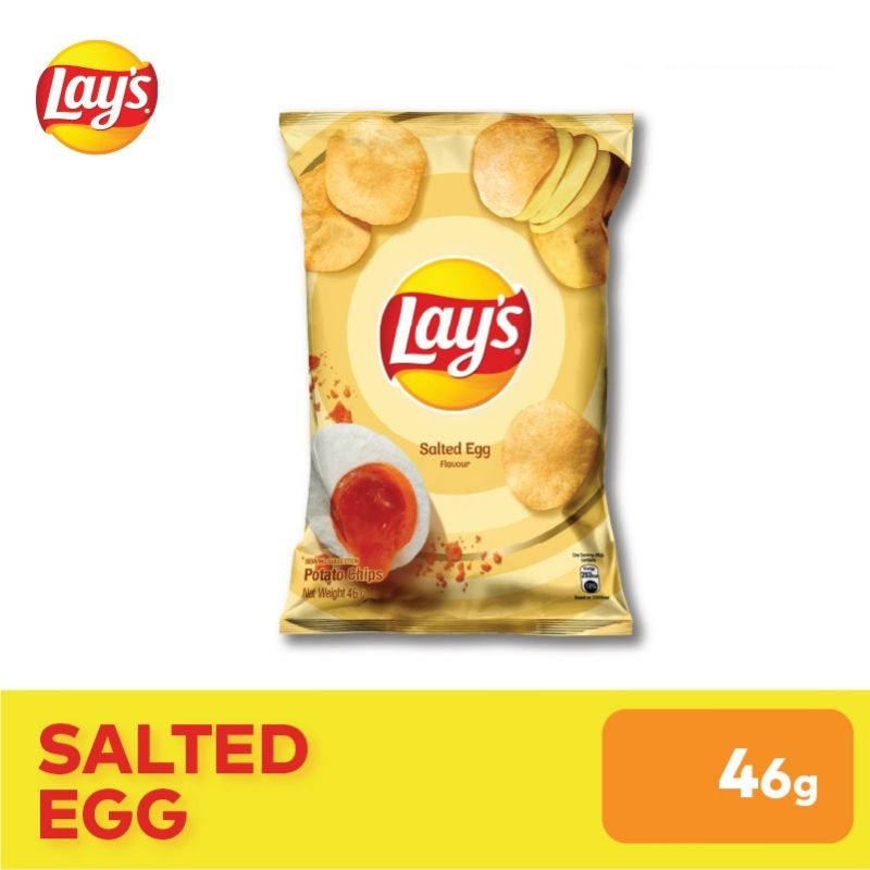 LAY'S Salted Egg Potato Crisps 46G Shopee Philippines