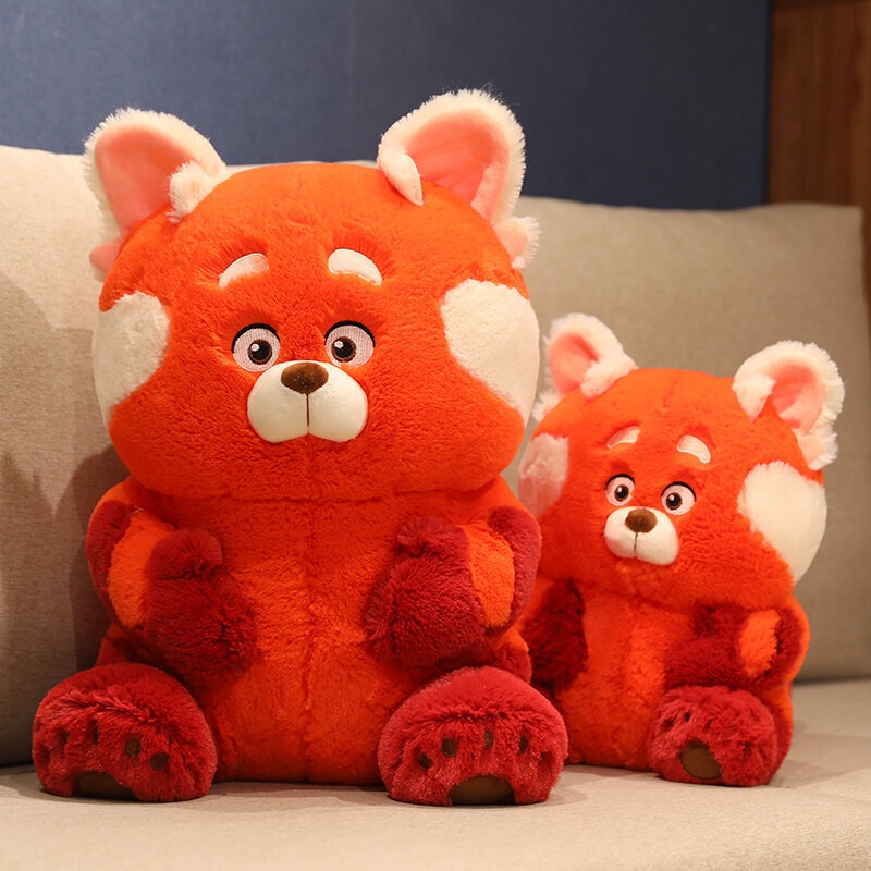 Movie Turning Red 40cm Big Sitting Stuffed Plush Toy Bear Character