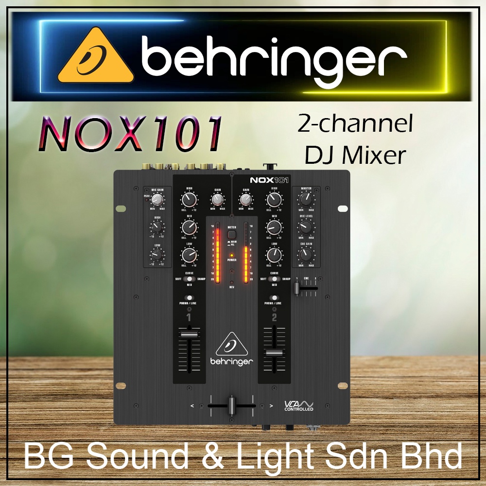 Behringer Pro Mixer NOX101 2channel DJ Mixer (NOX101 / NOX 101