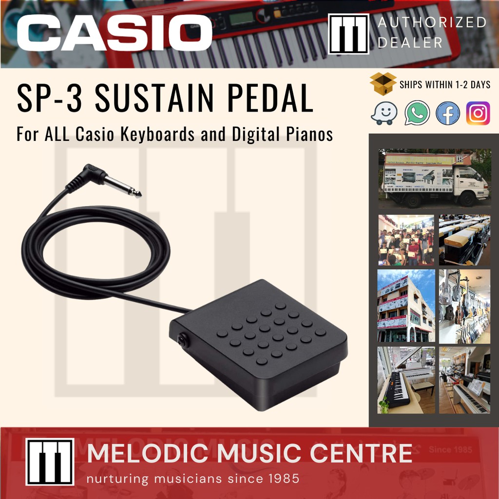 Casio SP3 Keyboard Sustain Pedal for All Casio Keyboards and Piano