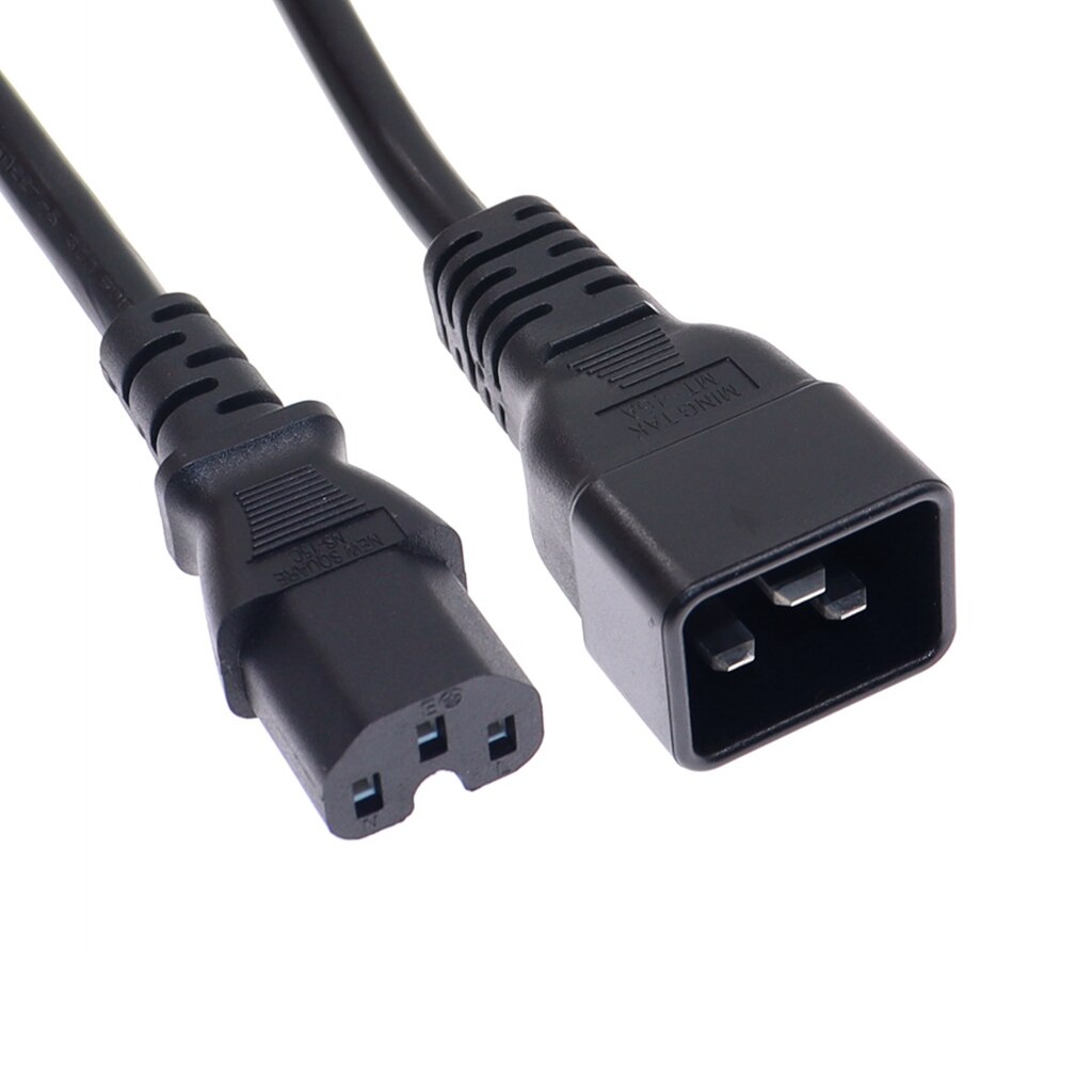 C15-C20 Power Cord 16A 250V High Quality C20 Male Plug To C15 Female ...