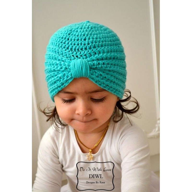 Baby best sale turban crochet