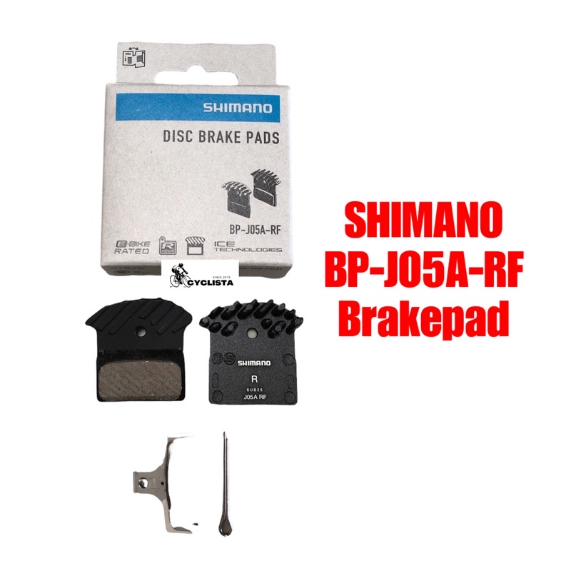 Plaquettes De Frein à Disque Shimano J05A-RF - Pour Freins Hydrauliques Route Et VTT - Résine, Ailettes De Refroidissement