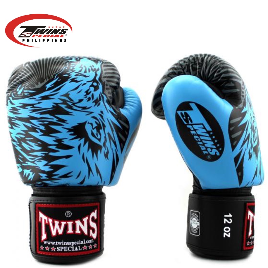 Twins Special Fbgvl3 50 Light Blue Wolf Boxing Gloves Shopee Philippines 