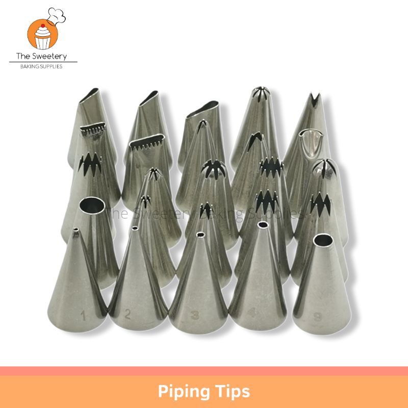 Stainless Steel Decorating Piping Tip Icing Nozzle standard size