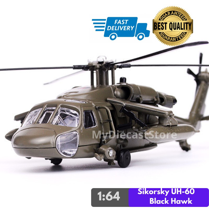 1/64 Helicopter Toys Sikorsky UH60 BlackHawk Black Hawk Helicopter