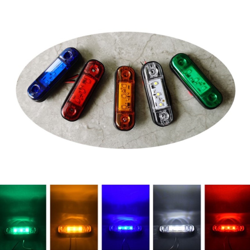 10Pcs LED Trailer Light 12V 24V Truck Side Marker Lights Tractor Turn