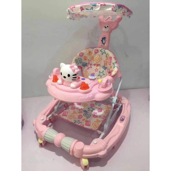 3 in 1 Hello Kitty Baby Walker Rocker Stroller Rocking Walker | Shopee ...
