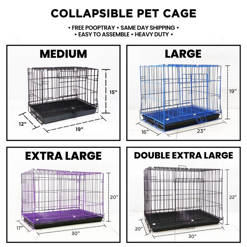 Collapsible on sale dog cage