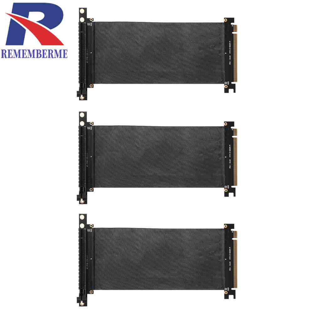 PCIe 3.0 16X Extension Cable 90 Degree PCI-E 16X to 16X Flexible Riser
