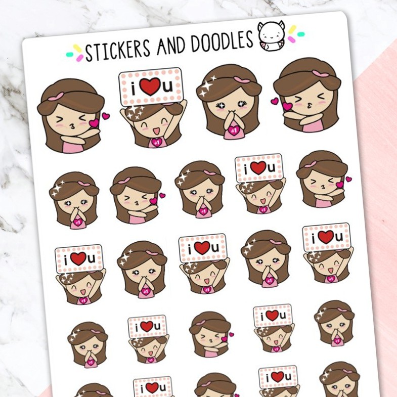 P-26 Fangirl Kpop Character Planner Stickers and Doodles | Shopee ...