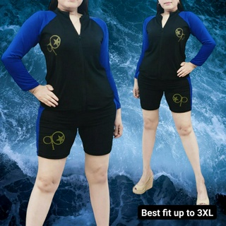 Rash Guard Terno Longsleeves-Shorts Freesize S-M, Women's Fashion