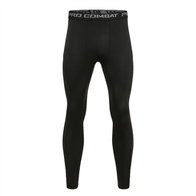 Men Compression Base Layer Running Tight Shorts Sport 3/4 Cropped Pant ...