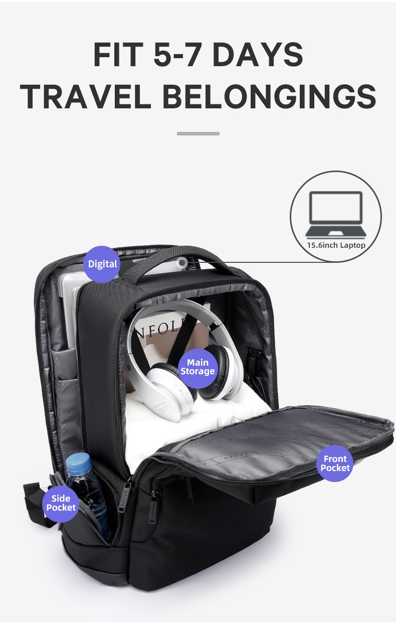 Bange 2603 Bag Backpack Anti Theft YKK Zipper Waterproof Laptop bag